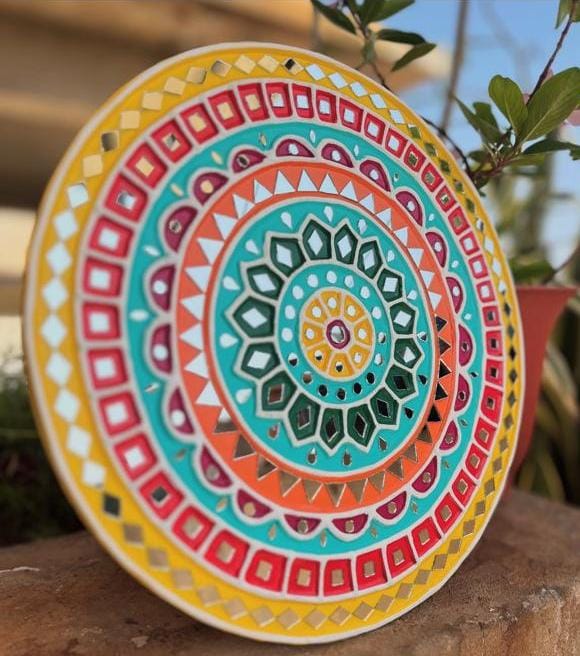 Floral Encast Platter